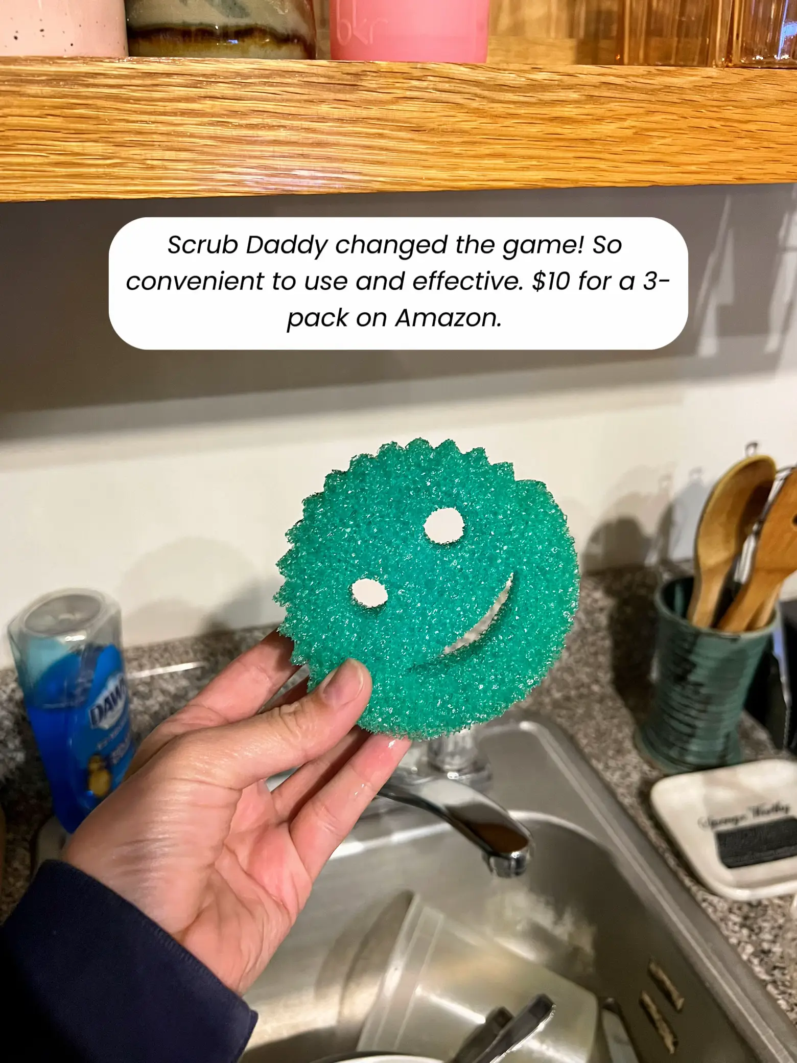 Deeply Clean Stuck-On Messes with Scrub Daddy and Mommy Scrubber Sponges