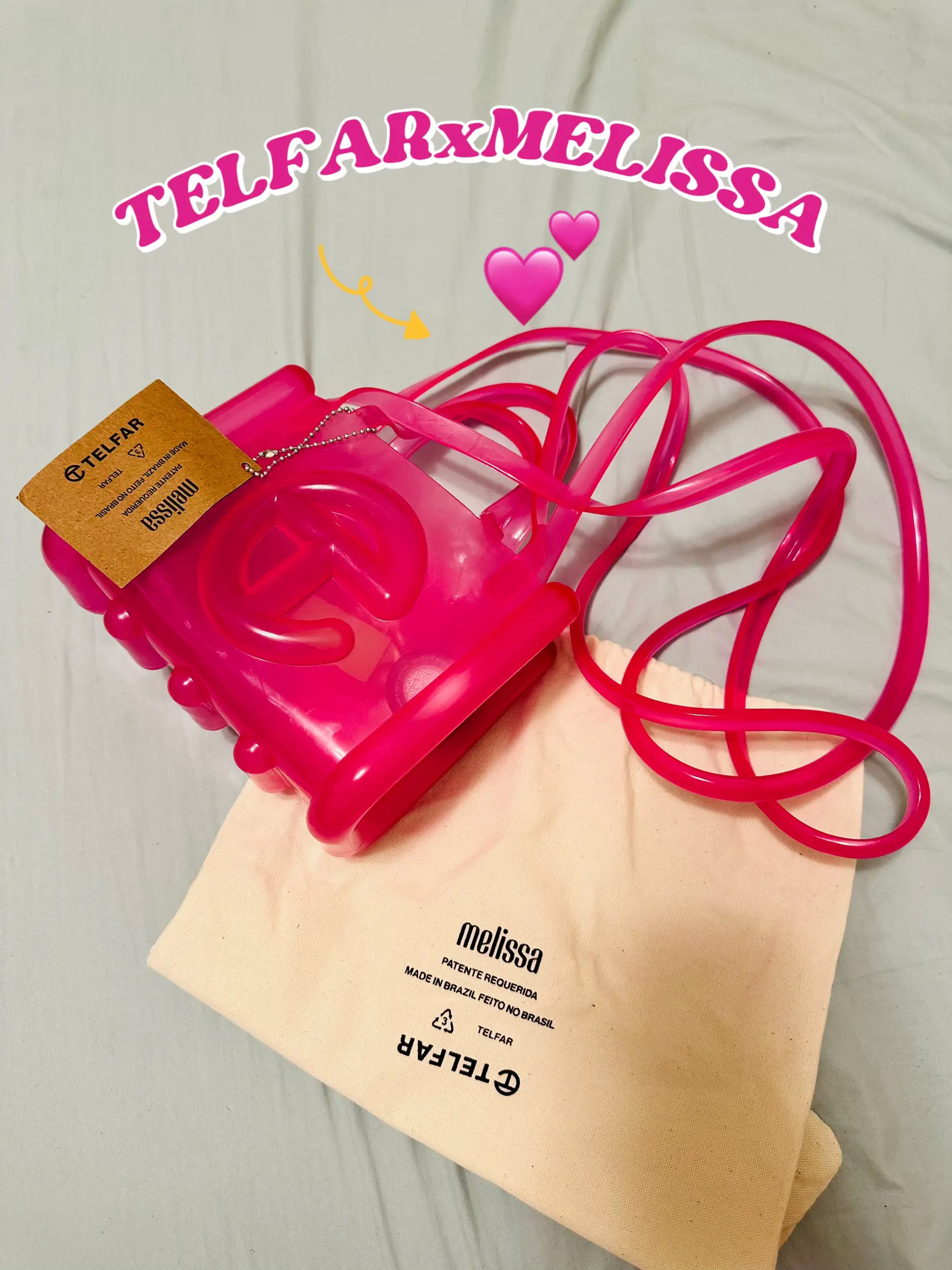 Unboxing Telfar x Melissa Clear Pink Shopping Bag + First Impression and  Insert 