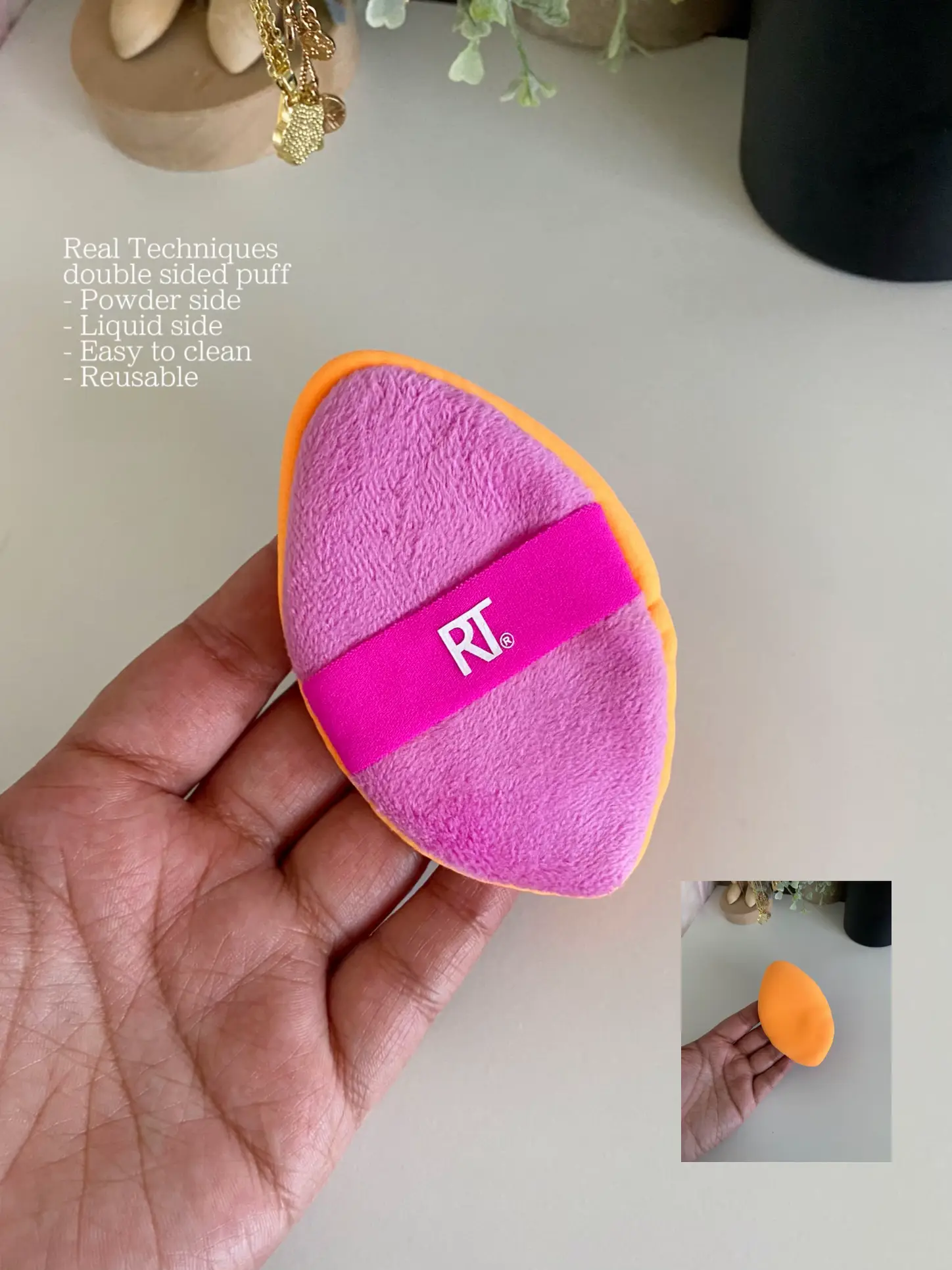 beautyblender POWER POCKET PUFF Dual Sided Powder Puff (1 piece)