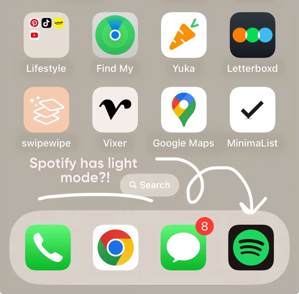Not that life changing but here's a cool little trick I found; enabling  smart invert for Spotify in your accessibility per app settings removes the  background gradient for your album & playlist