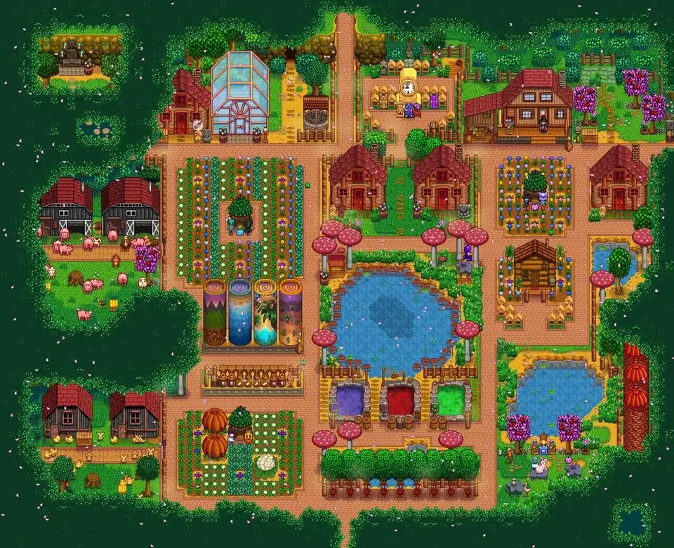 Stardew valley farm layout inspo | Gallery posted by solar_ivy | Lemon8