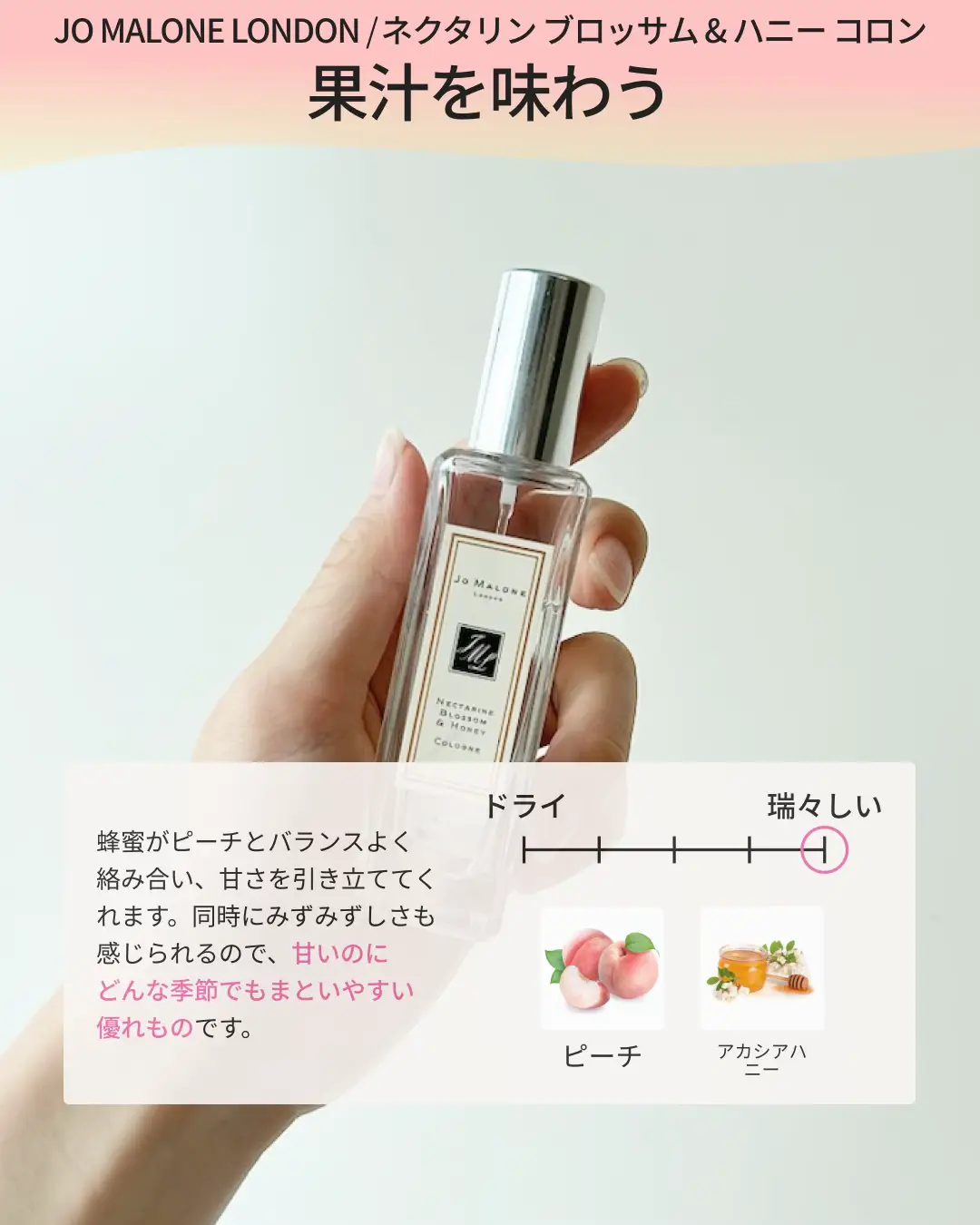 まるでもぎたての桃の果汁🍑✨！？ | カラリア編集部/香水マニアが投稿したフォトブック | Lemon8