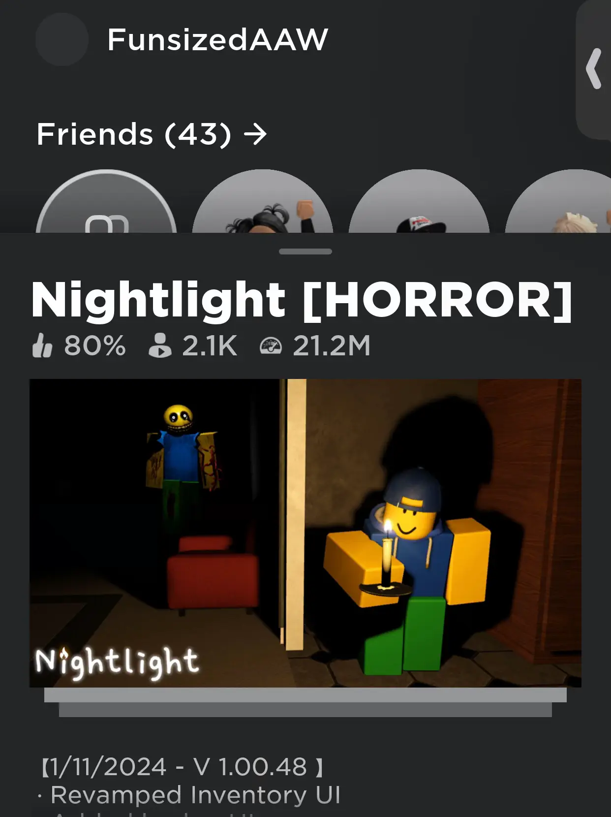 Nightlight [HORROR] - Roblox