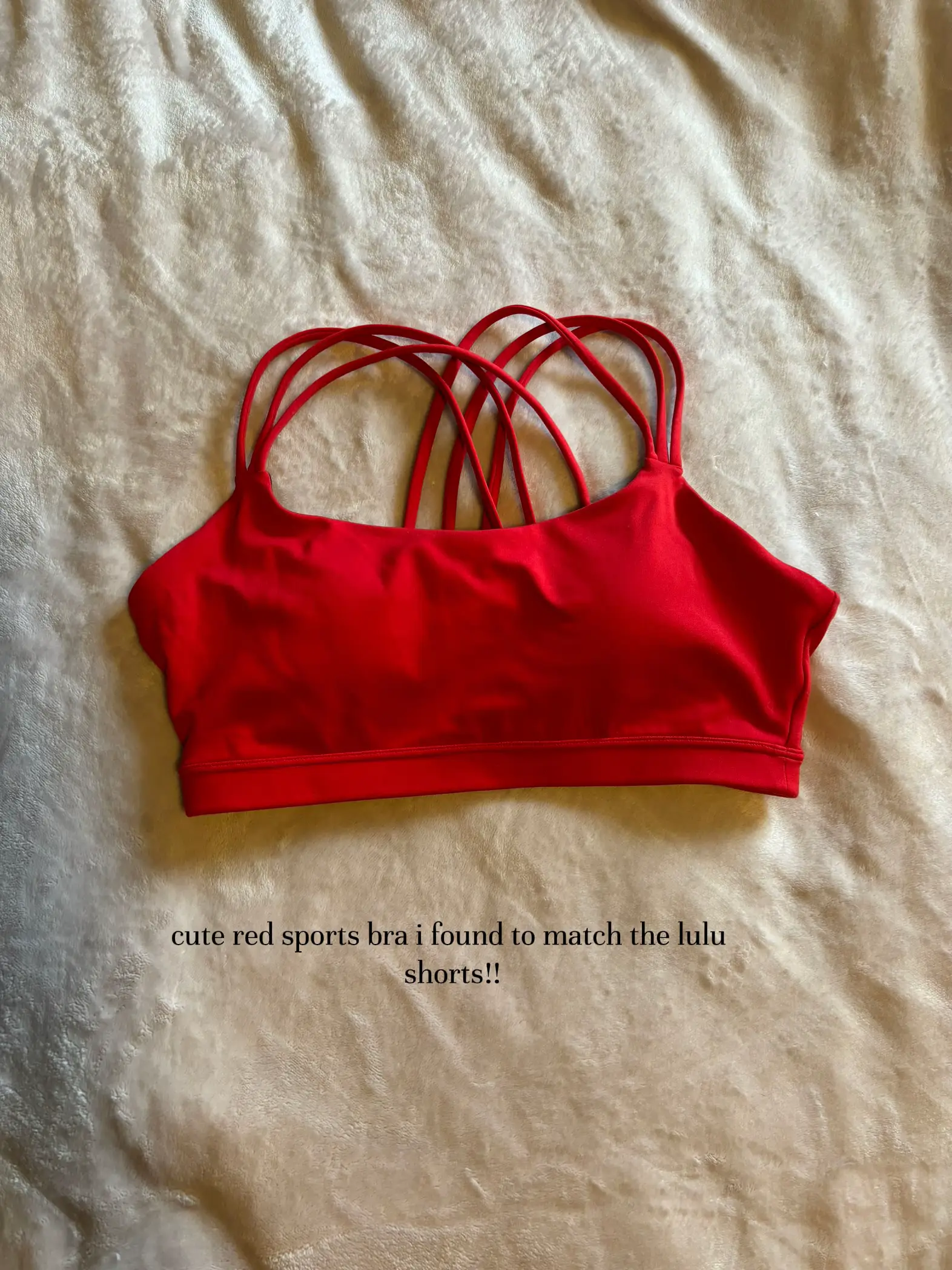 lululemon athletica, Intimates & Sleepwear, Lulu Red Sports Bra Size 6