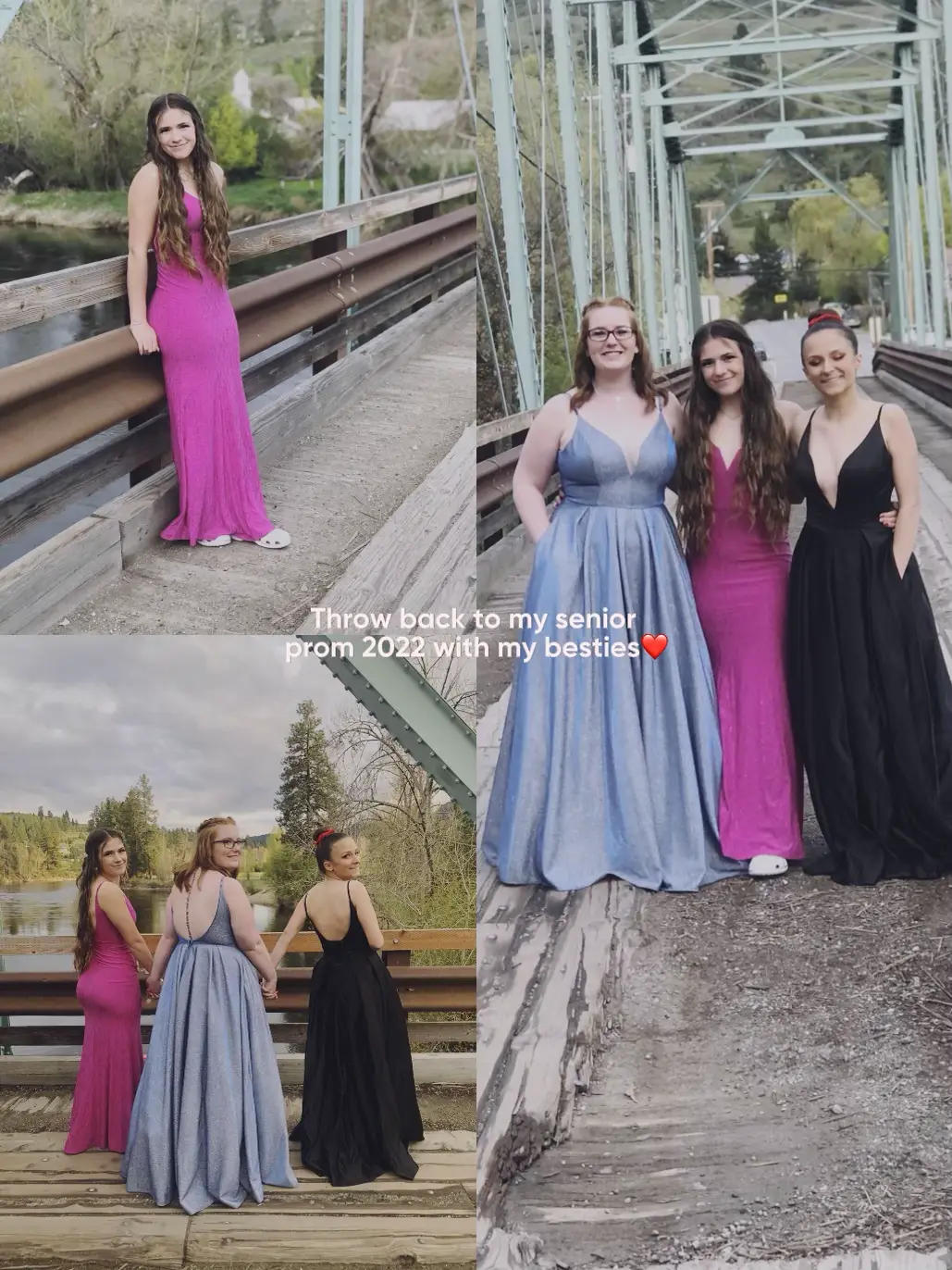 Throw back to my senior prom 2022 with my besties❤️ | Lakota