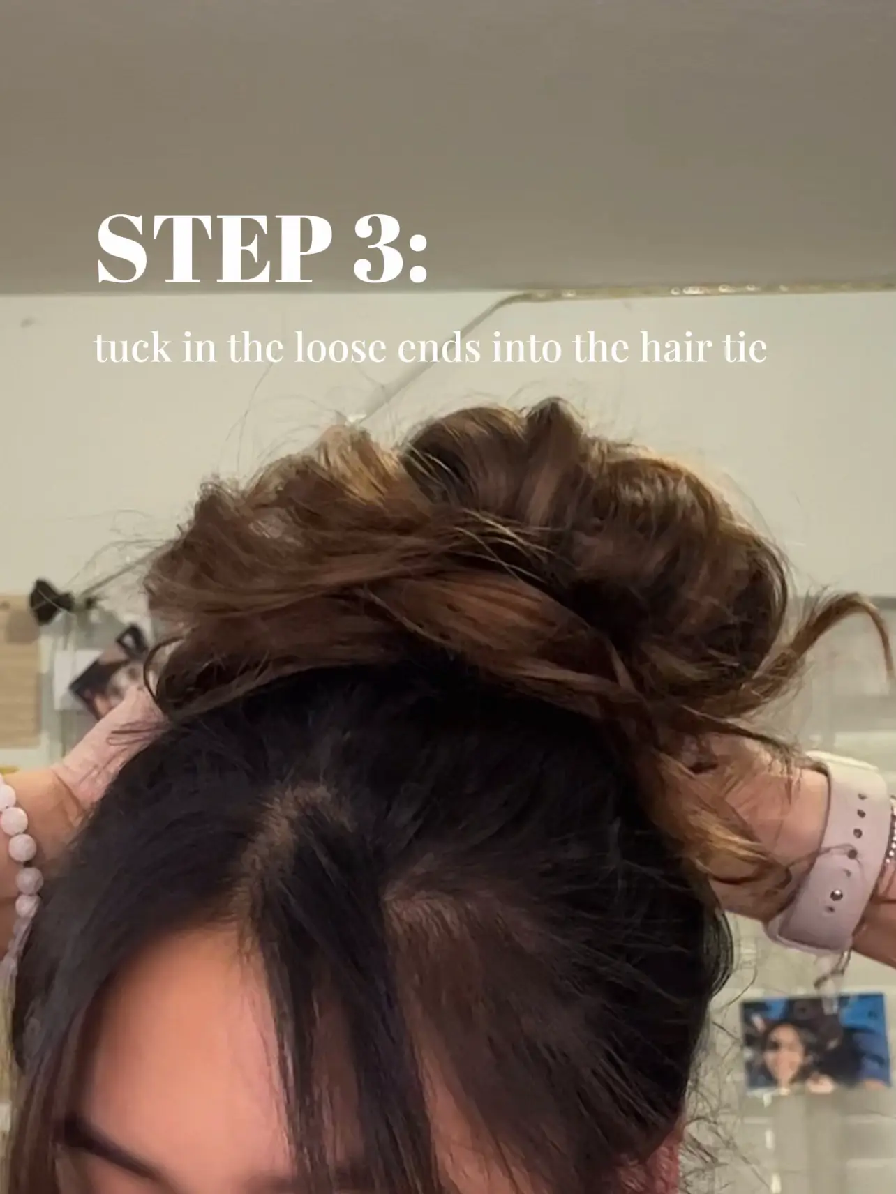 🍯Beauty hack🍯 How To Tie Hair Without an Elastic Band 