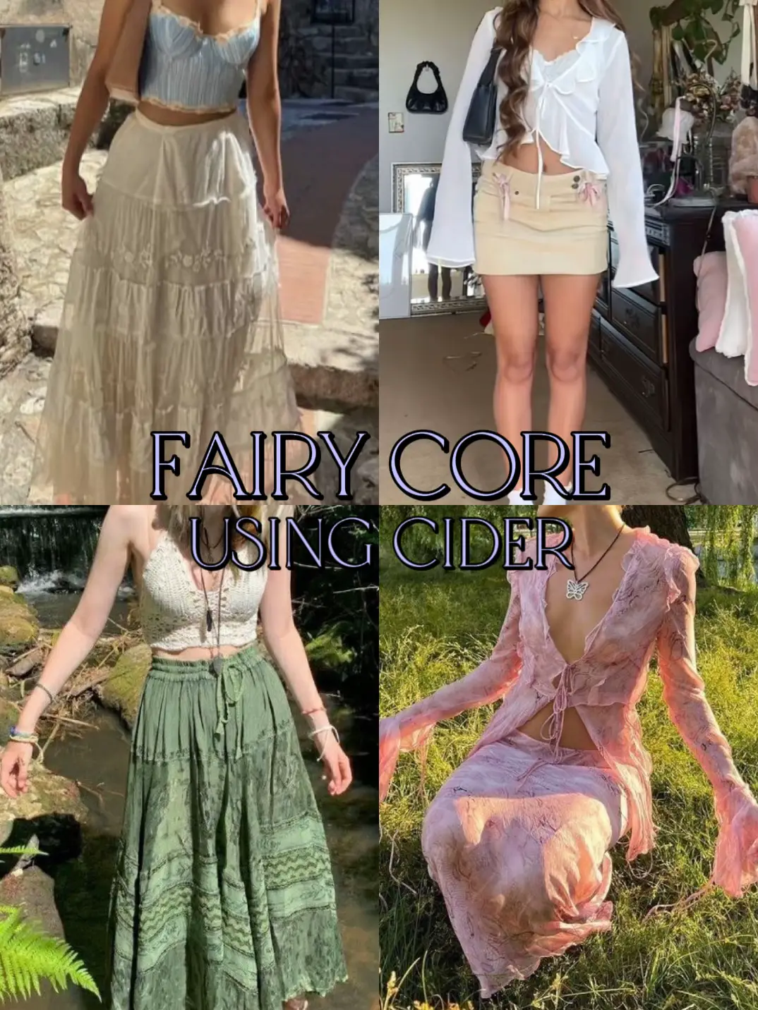 Fairycore Long Sleeve Corset Top - Streetwear Society Aesthetic