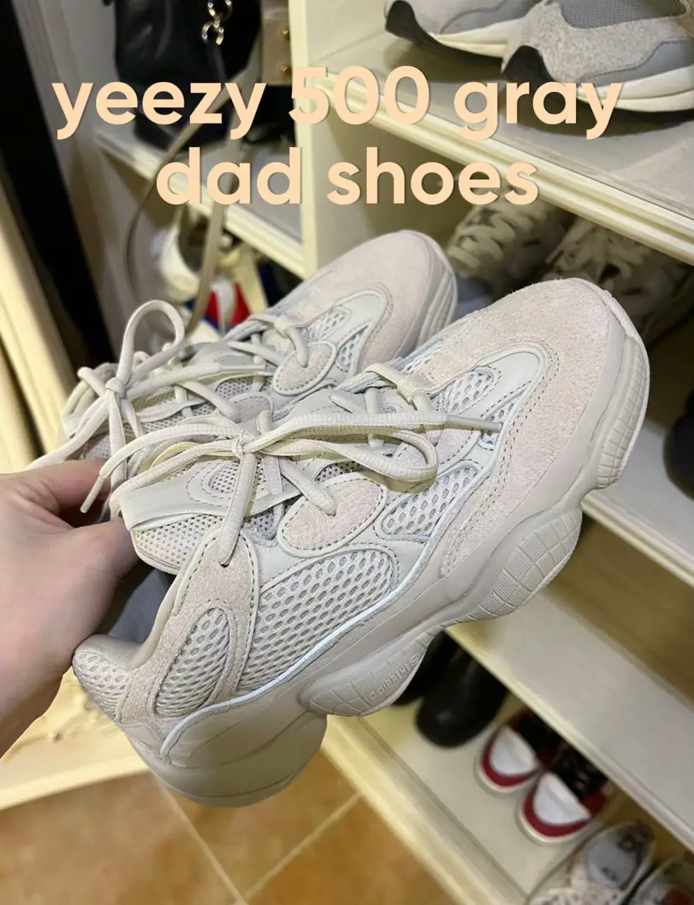 Dad shoes store yeezy 500