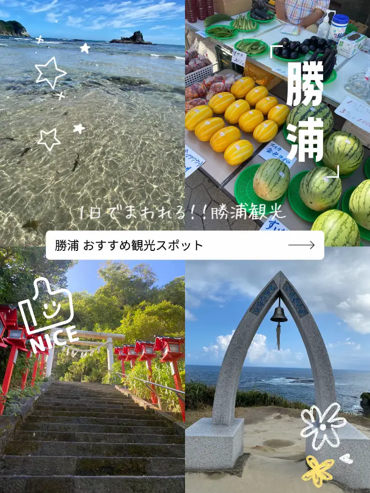 【勝浦】 1日でまわれる！勝浦おすすめ観光スポット🌊 | RR𓆉𓇼 旅日記が投稿したフォトブック | Lemon8