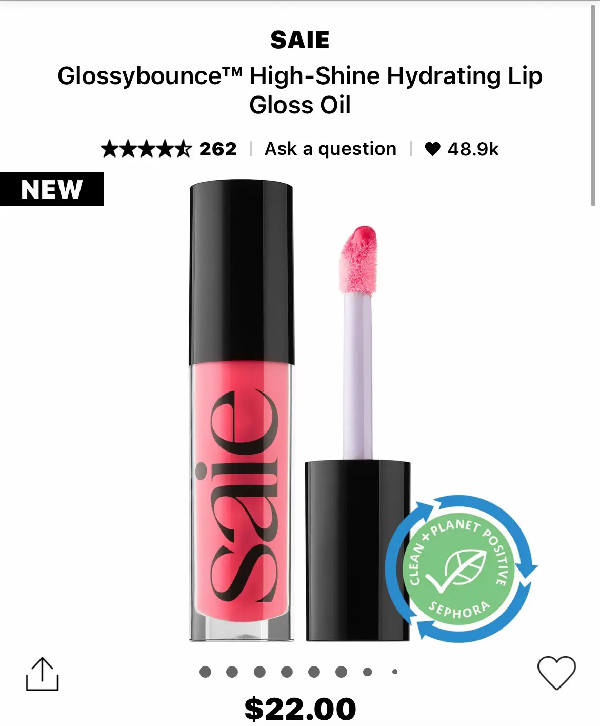Glossybounce™ High-Shine Hydrating Lip Gloss Oil - Saie