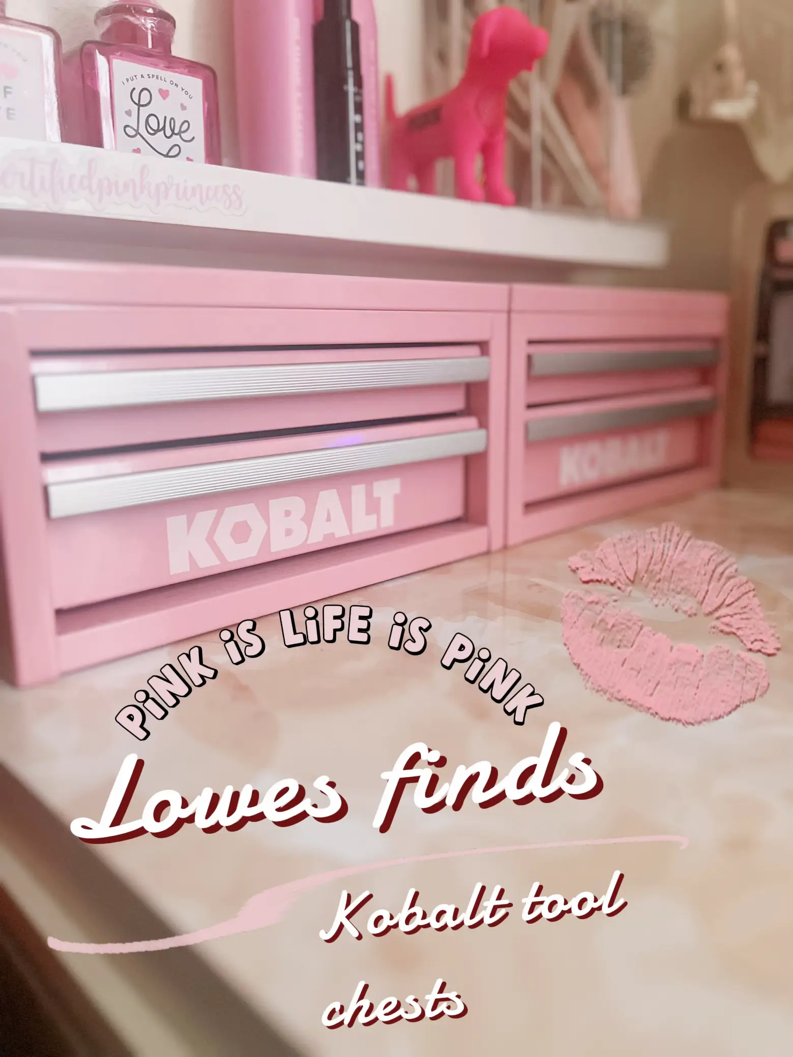 Pink Kobalt mini toolbox : r/Lowes