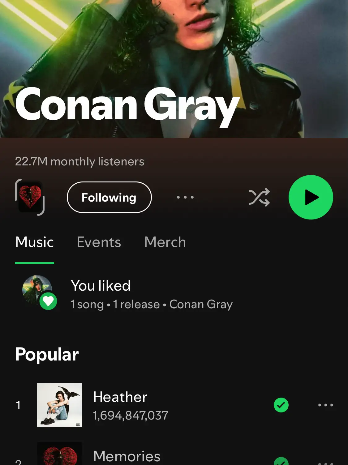 Songs Like Heather by Conan Gray - Lemon8 Search