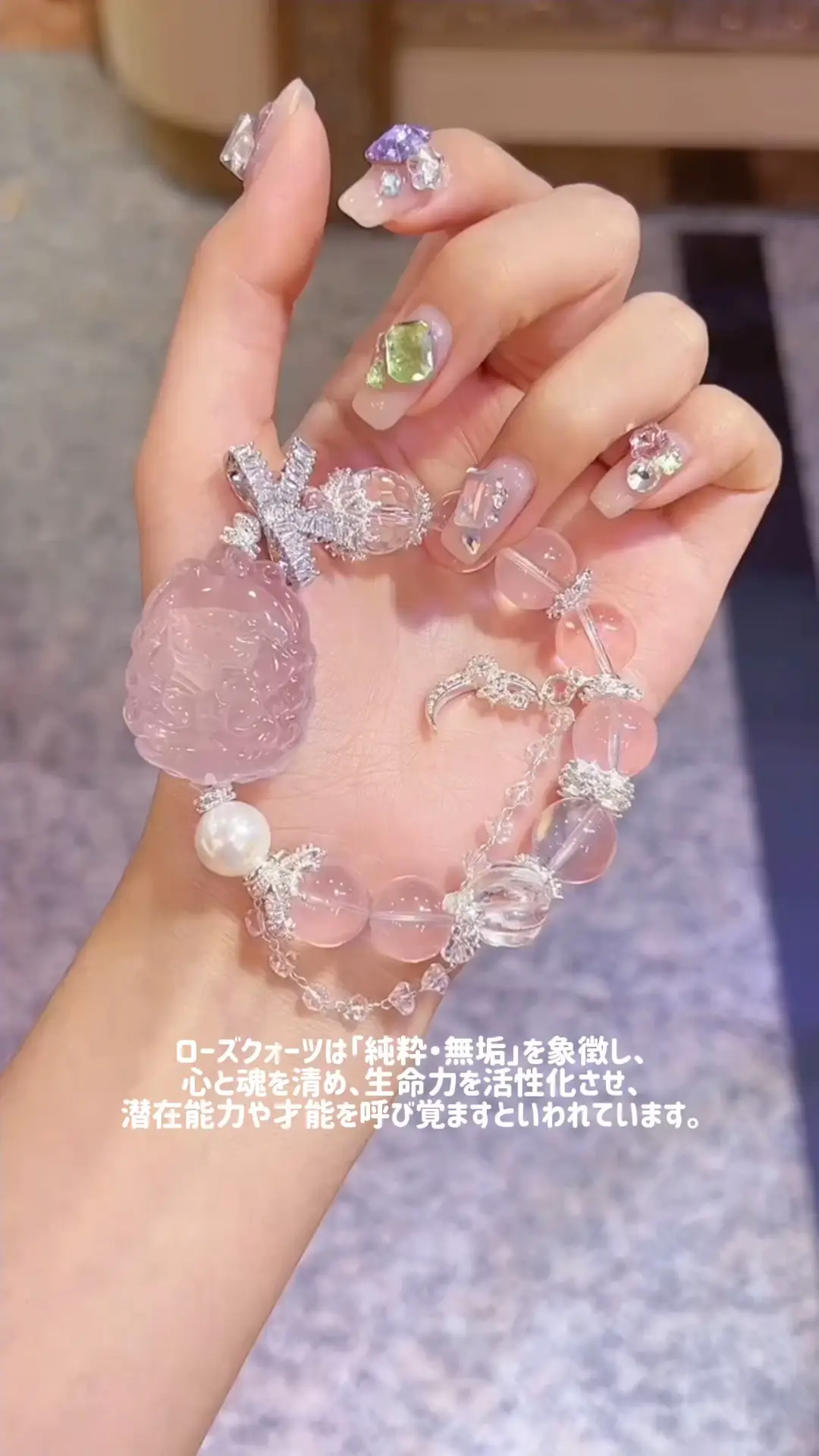 幸運✨オルゴナイト ネックレス ハート ディープローズクォーツ 幸運✨オルゴナイト ネックレス ハート ディープローズクォーツ