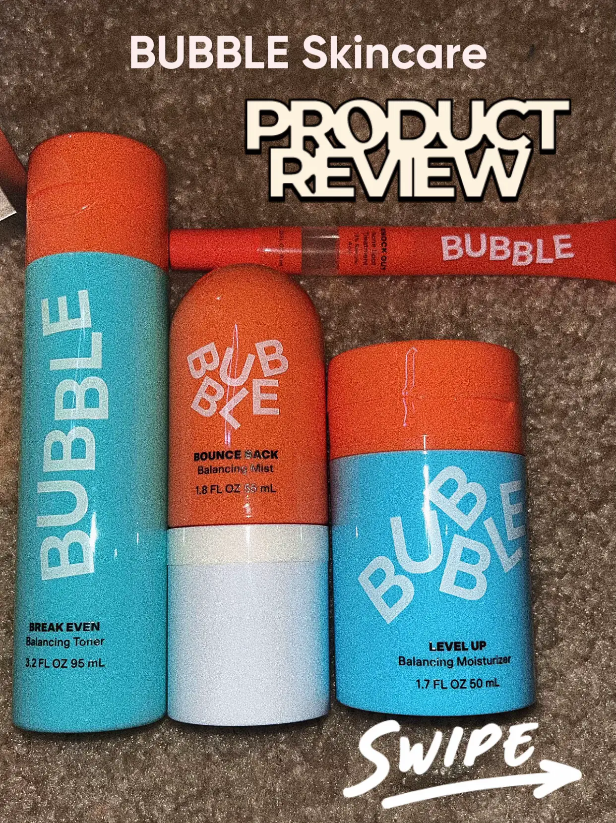 Bubble Skincare Break Even Balancing Toner Lotion - Aqua blue
