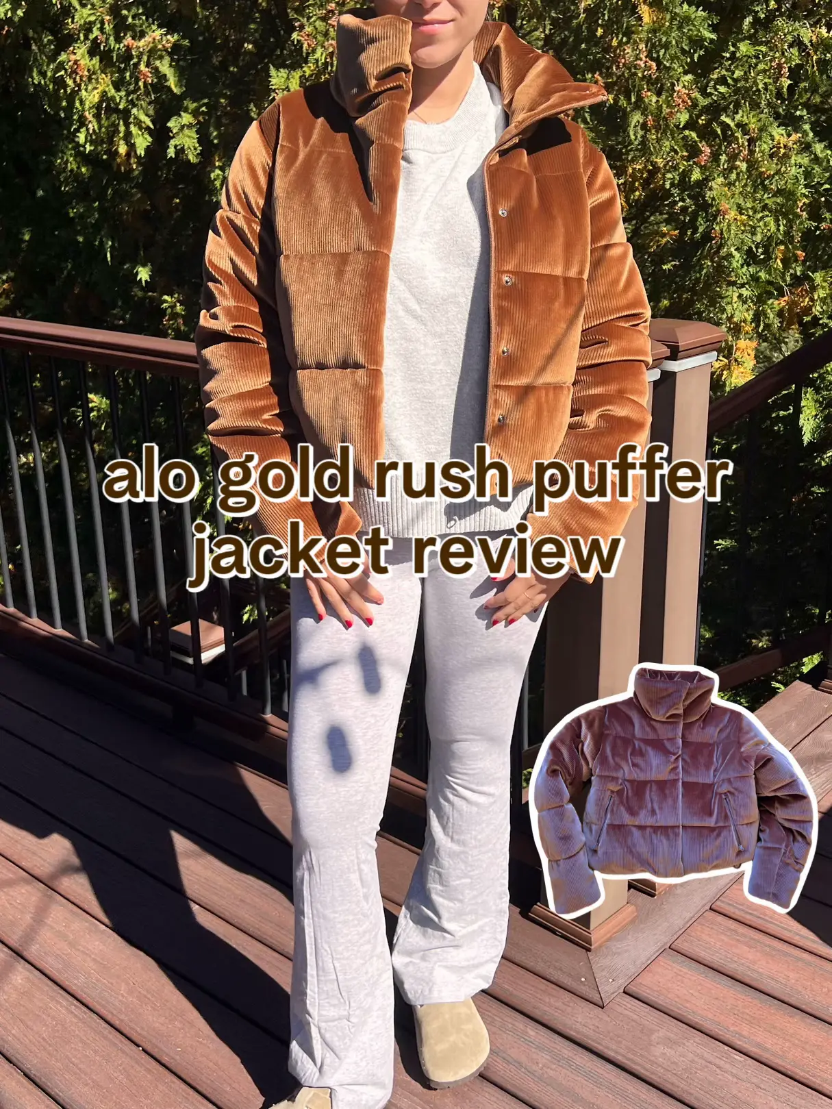 Alo Yoga Gold Rush Hooded Puffer Vest in Black