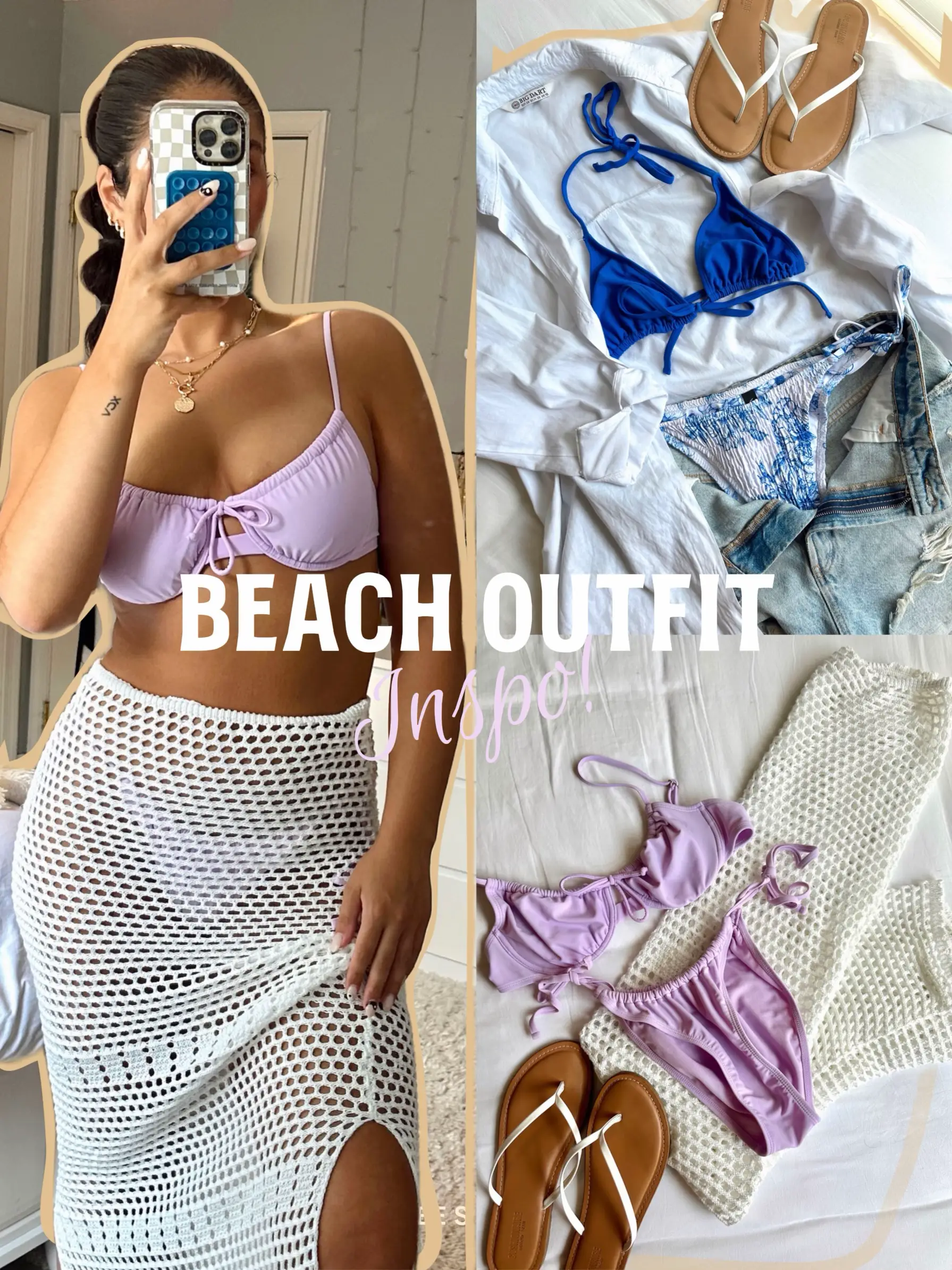 beach outfit inspiration  Bra top outfit, Beach outfit, Top outfits