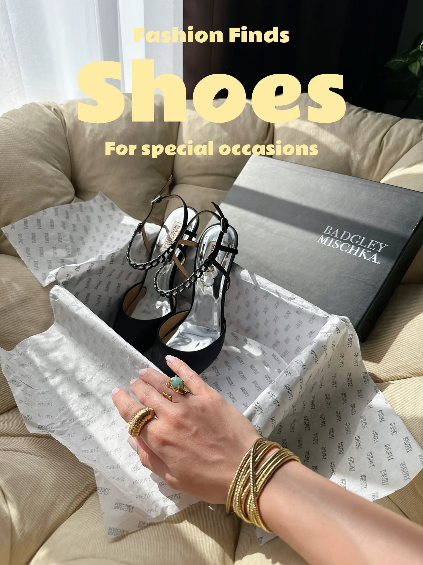 Badgley mischka sale shoe box