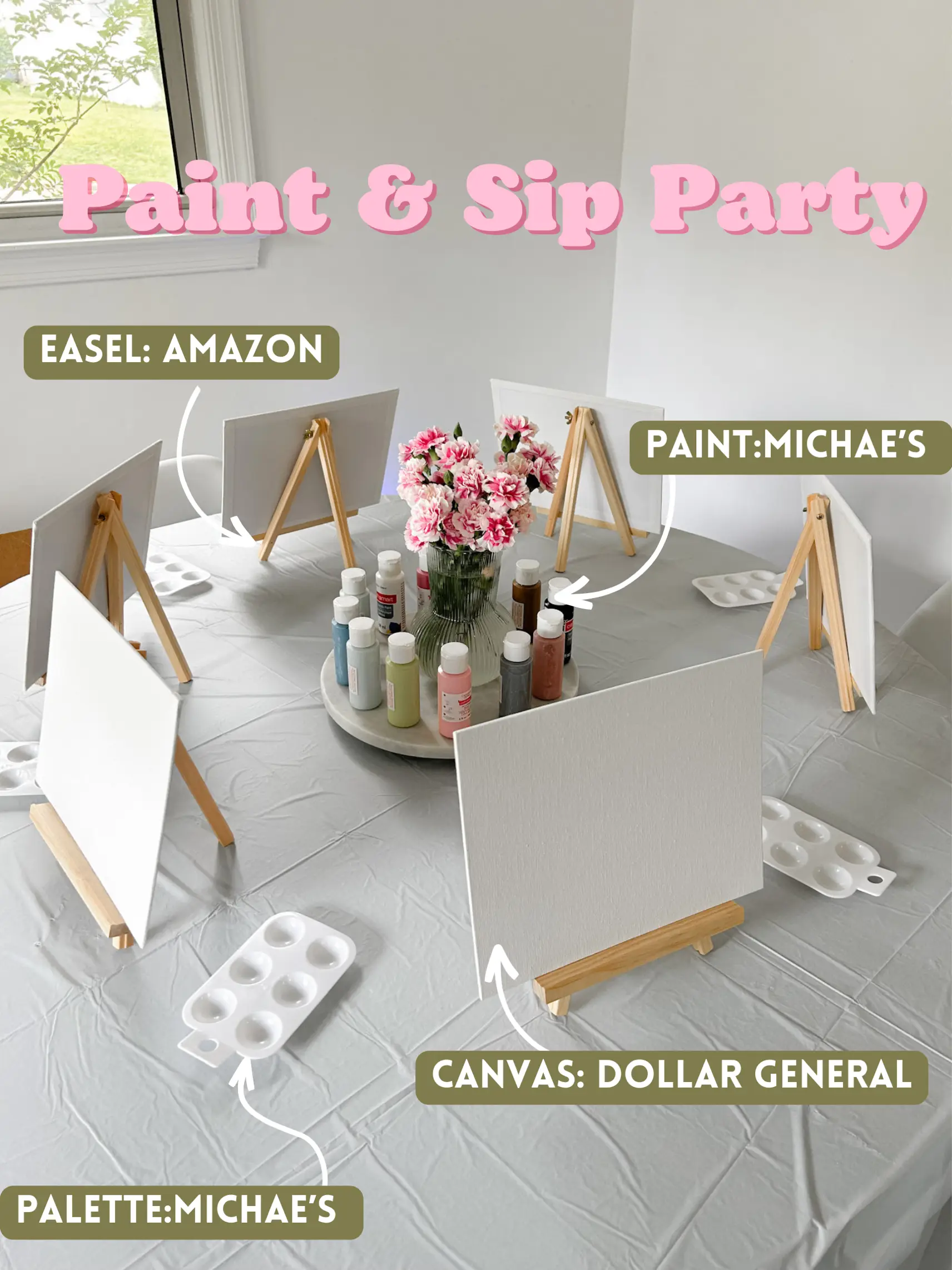 girls sip and paint ideas at home｜TikTok Search