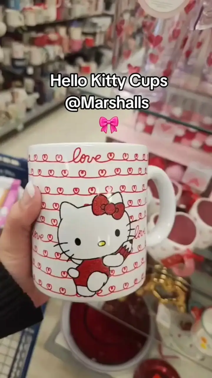 Spotted this super cute glass tumbler from @Marshalls #hellokitty