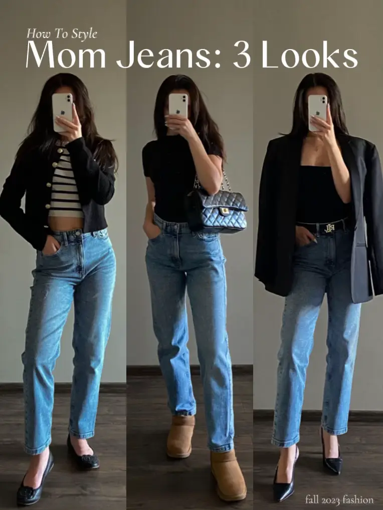 Relaxed outfit inspo - styling mom jeans 👖