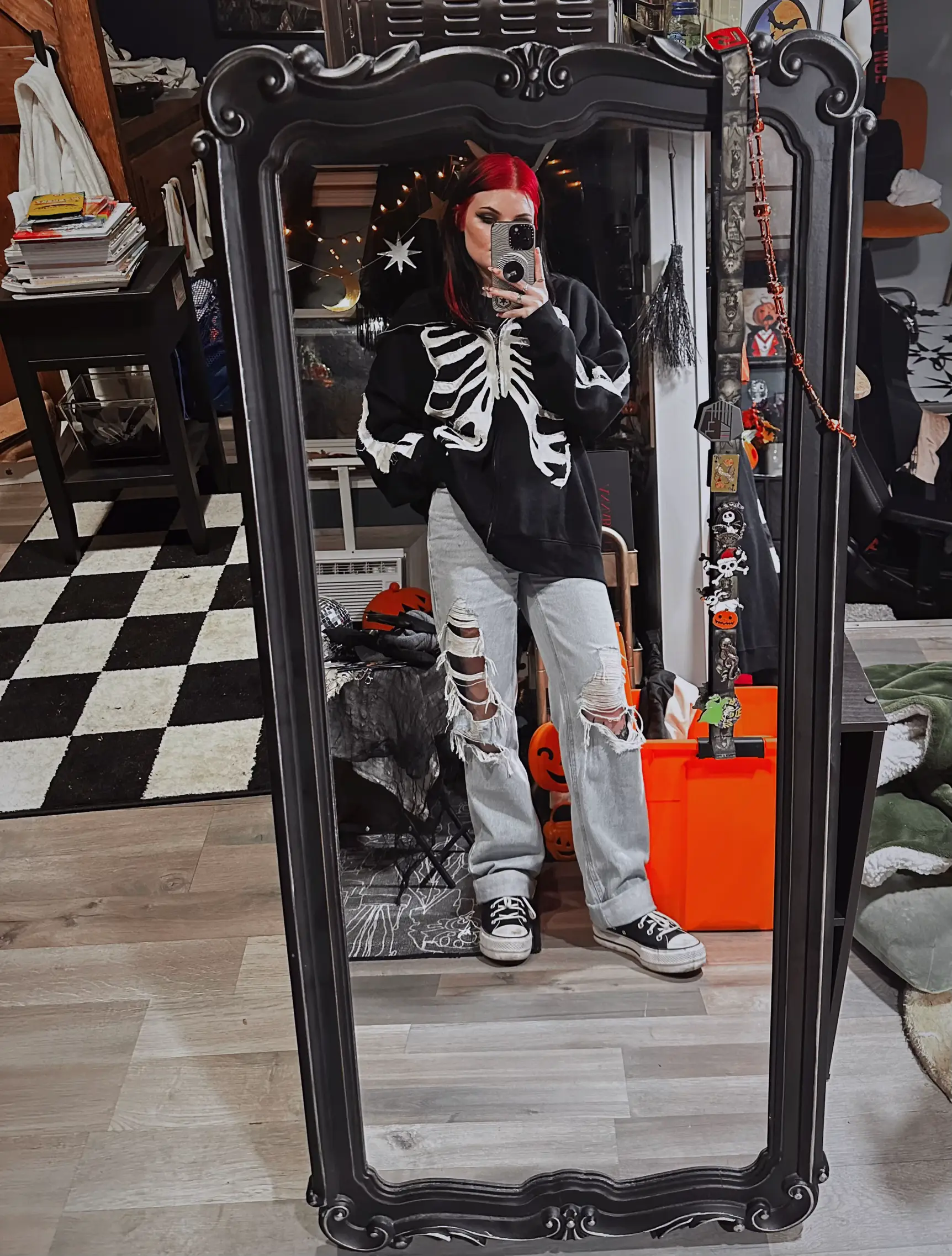 Shosho Skeleton Printed Legging/Pants Small Brand New Fall Halloween Bones