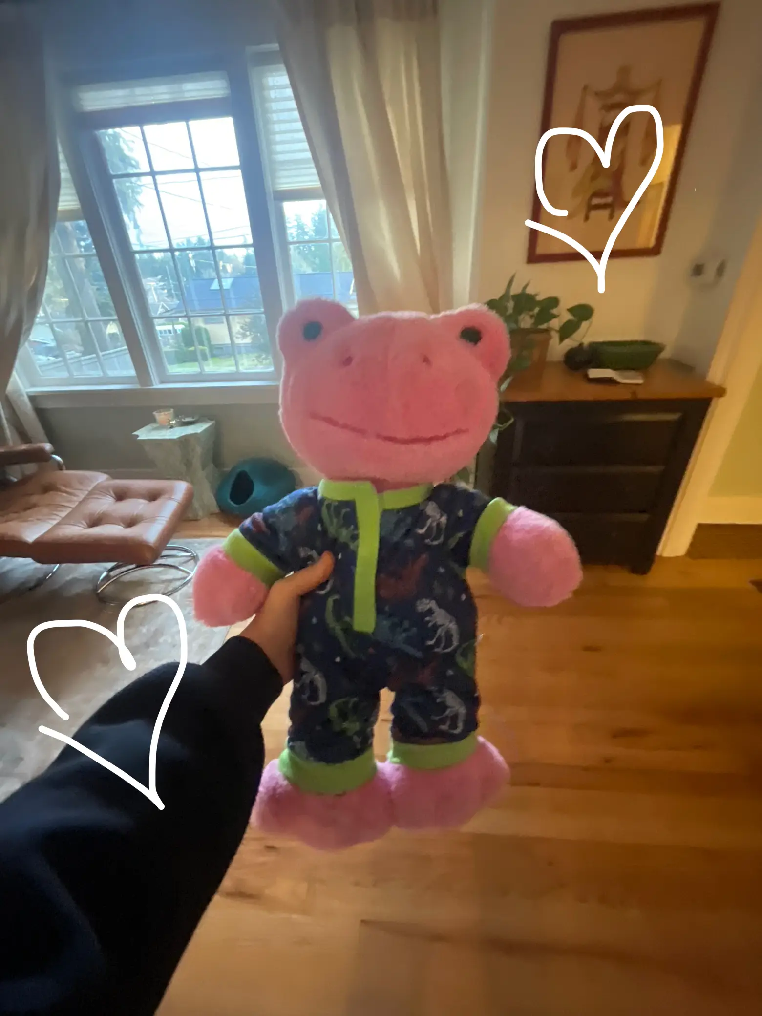 Crochet Build A Bear Spring Green Frog, Spring Pink Frog Jumper