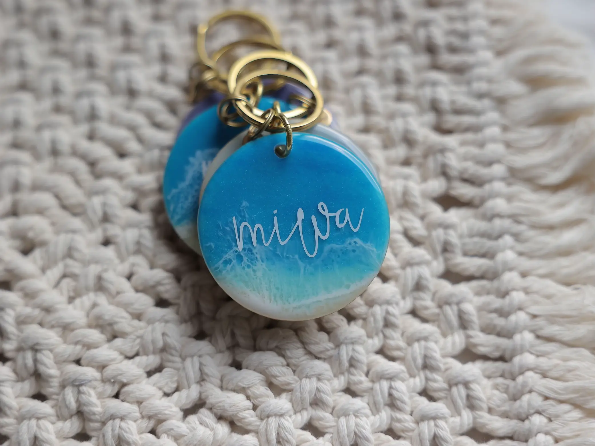 650円〜☆ お好きな文字入れられます☆ ハンドメイド キーホルダー