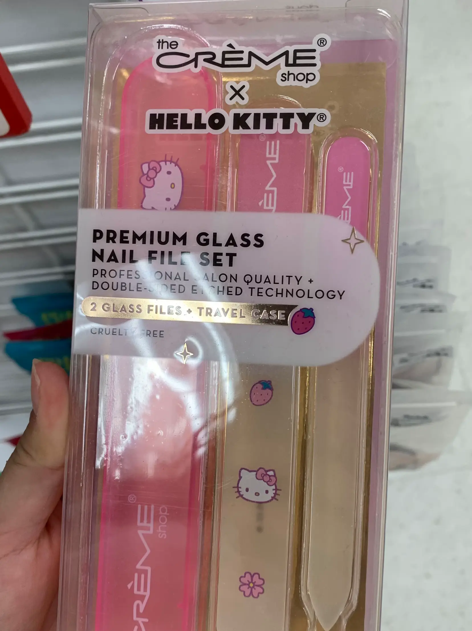 The Crme Shop x Hello Kitty Premium Glass Nail File Set (Pink)