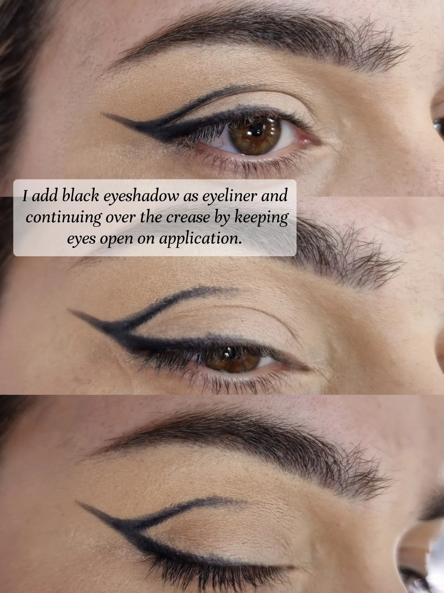 Easy graphic liner for hooded eyes 🖤💕 #easygraphicliner