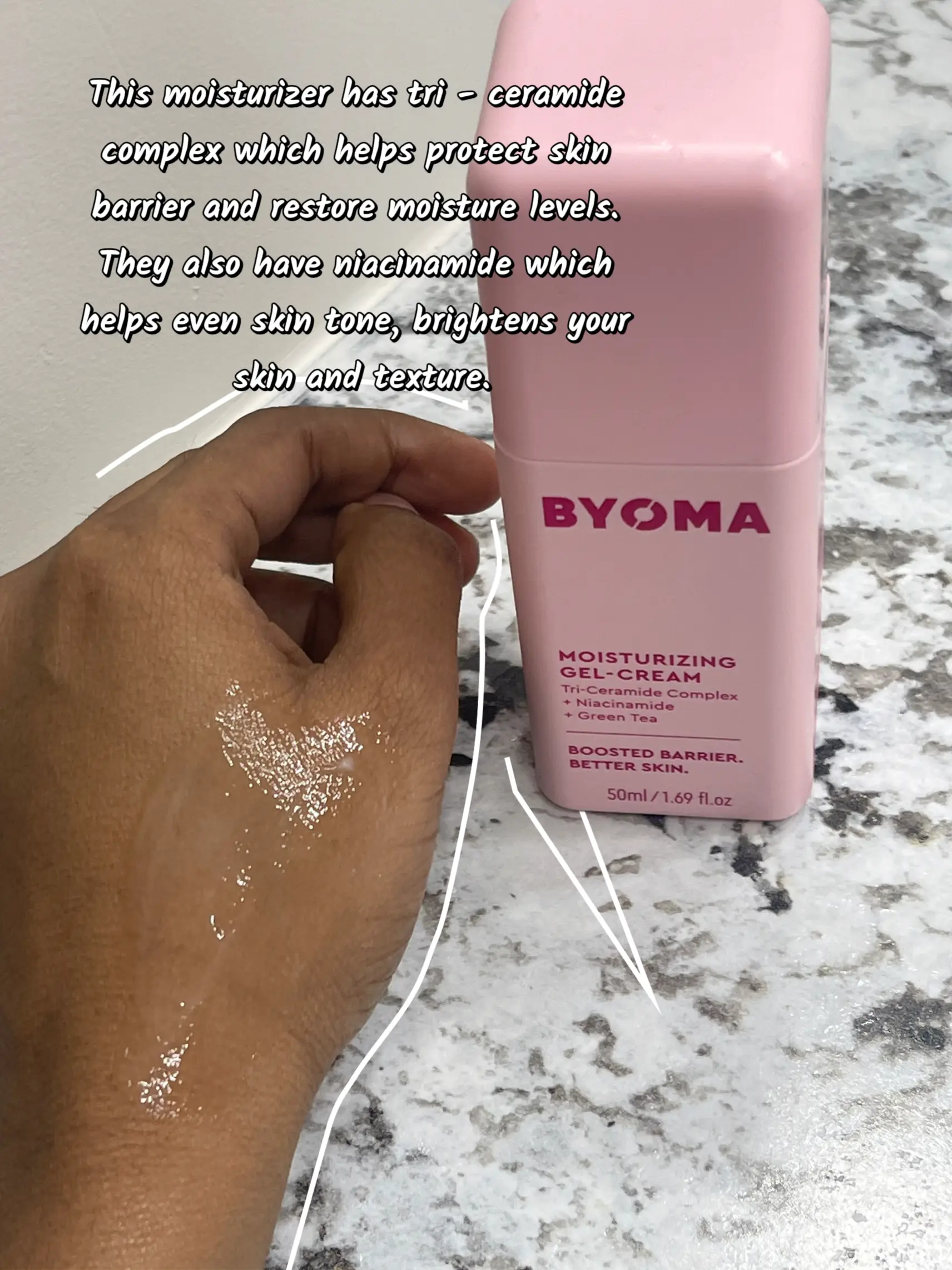 BYOMA Moisturizing Gel-Cream Tri-Ceramide Complex + Niacinamide + Green Tea  1.69