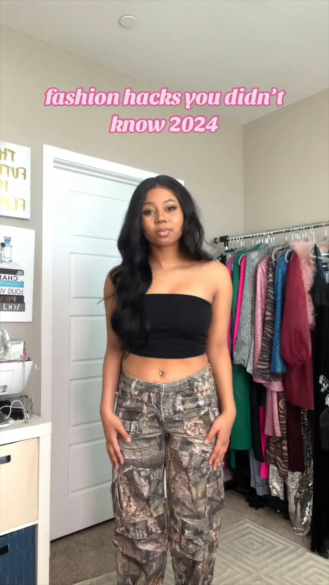One Strap BRA HACK  Hey ladies, here's the perfect hack to use next time  you're stuck in a bra without removable straps! Save this video for next  time you put on