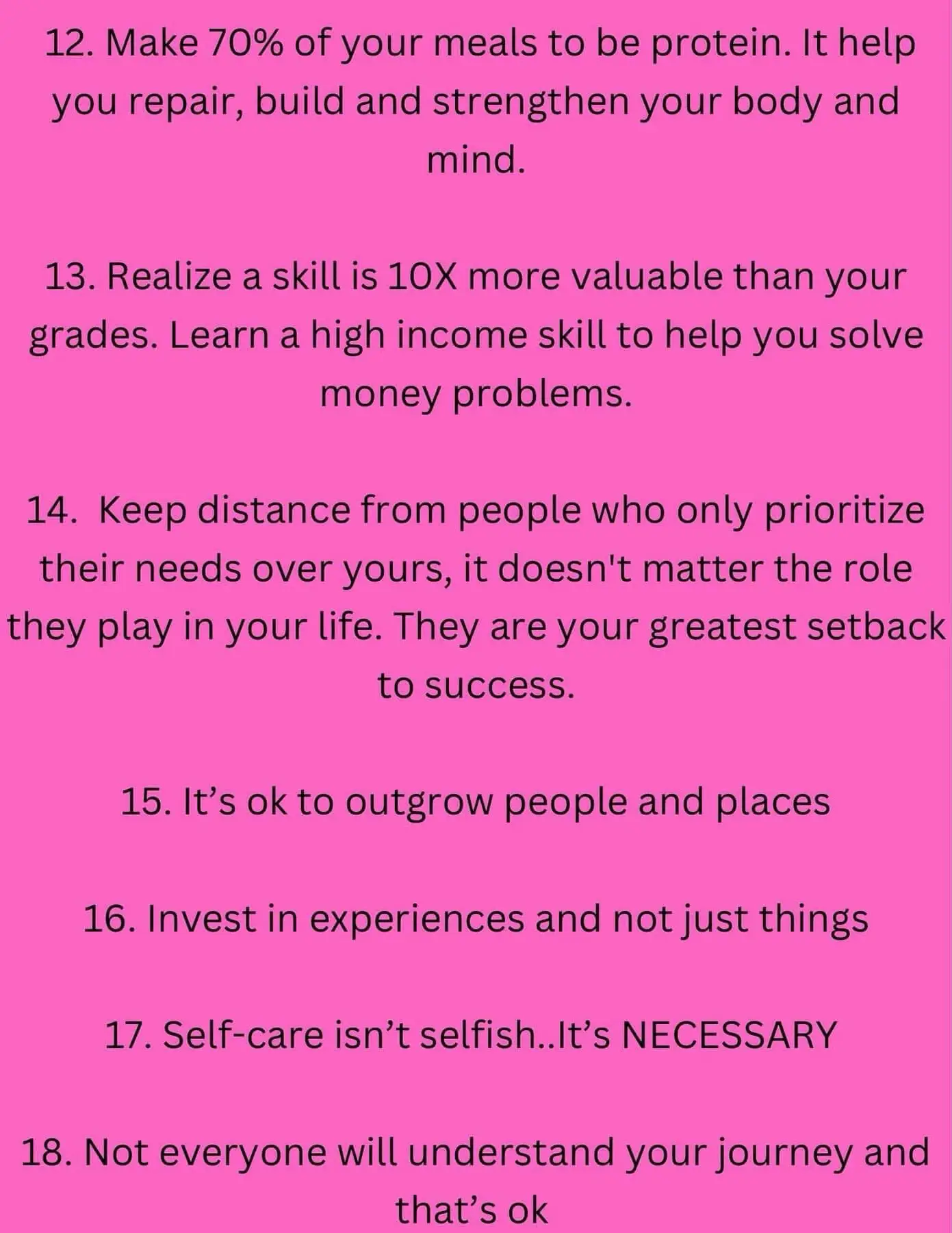  A list of 12 things to do before you outgrow people and places.