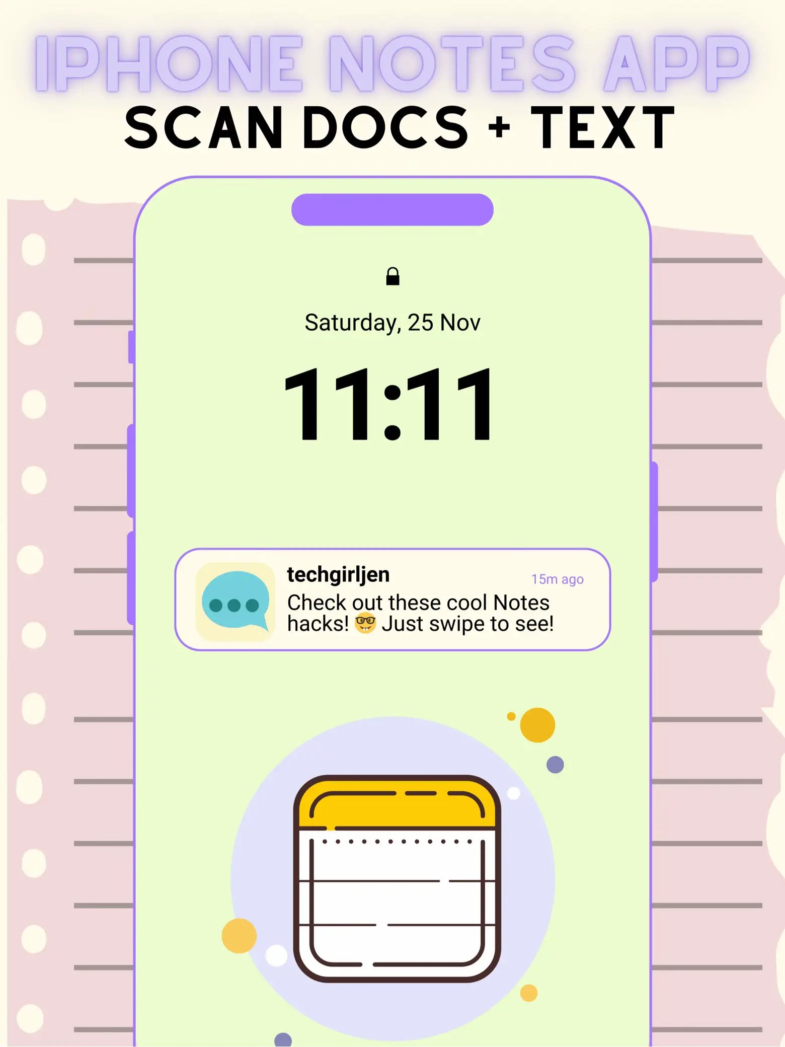 NOTES Hacks for iPhone + iPad Video published by techgirljen Lemon8
