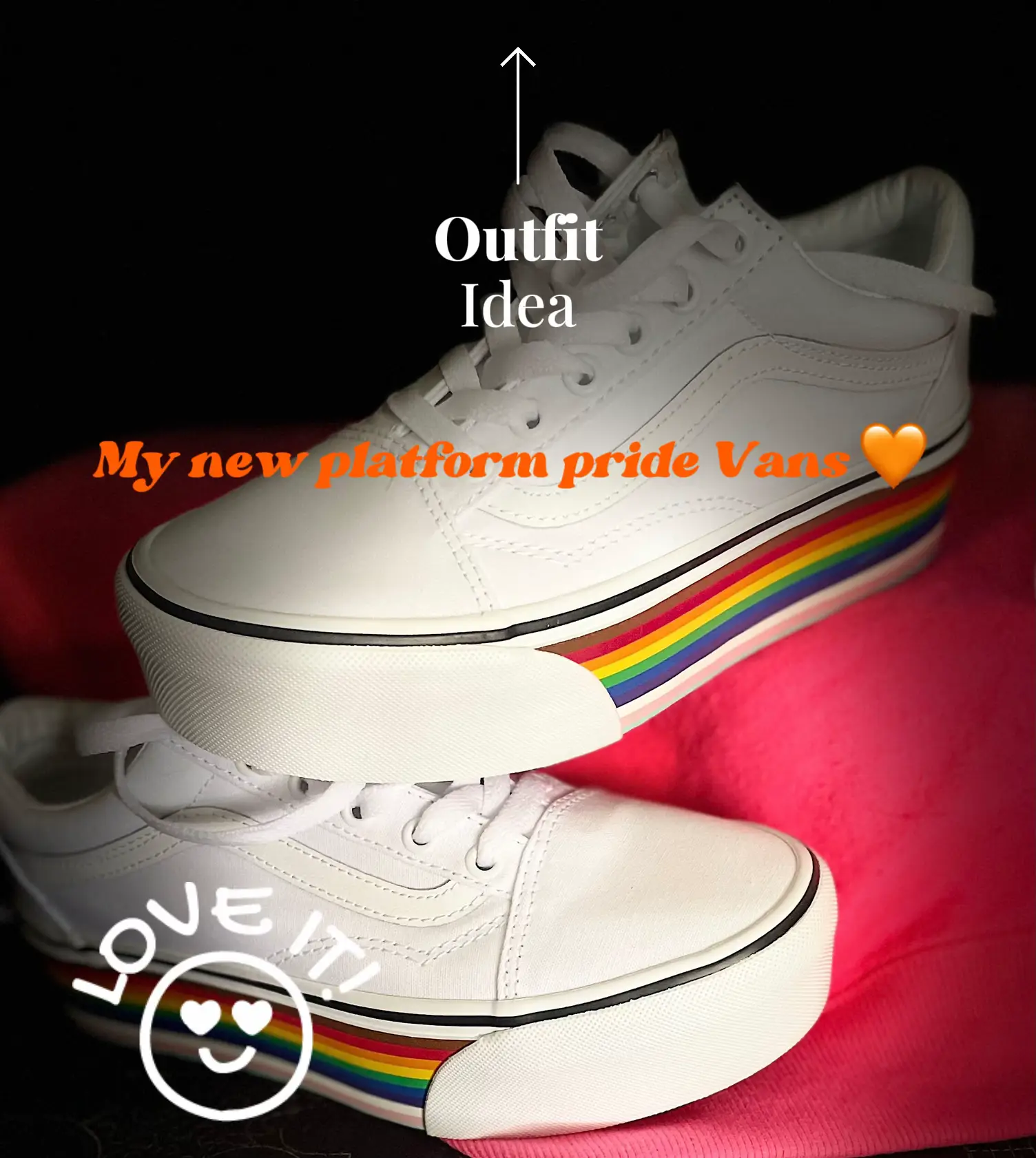 Rainbow old skool v platform on sale