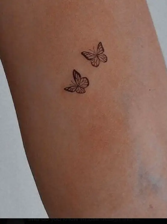 🦋🦋🦋 cute matching butterfly tattoos for a mother and her 2