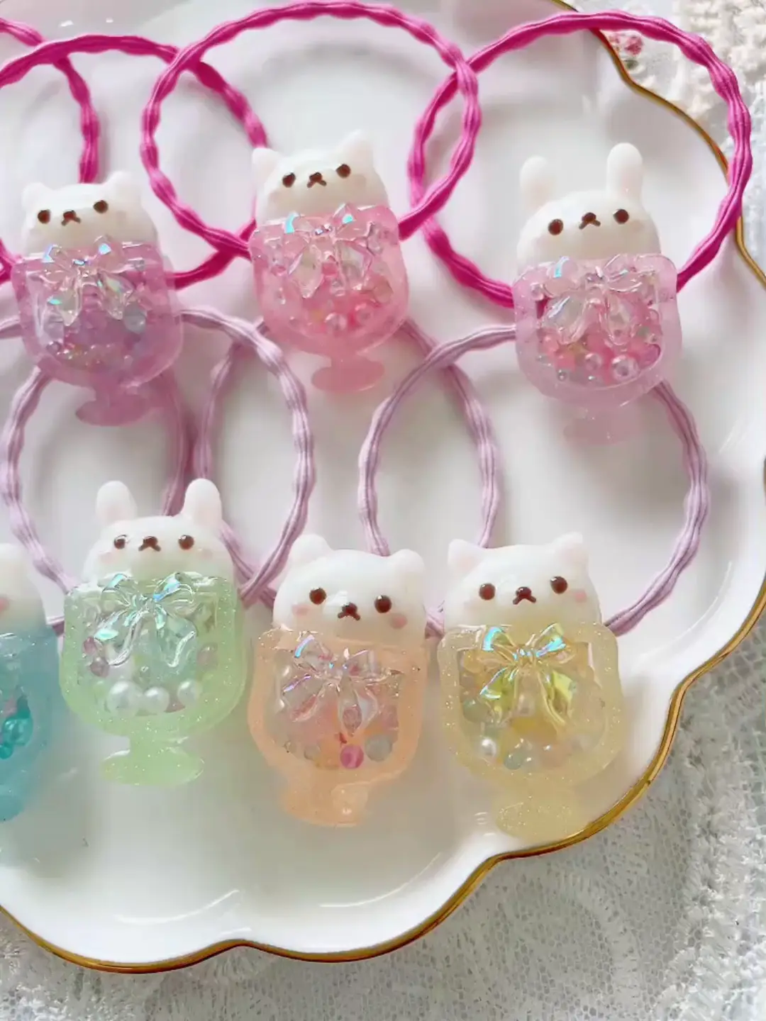 簡単】子供用シャカシャカ（シェイカー）レジンヘアゴムの作り方｜100