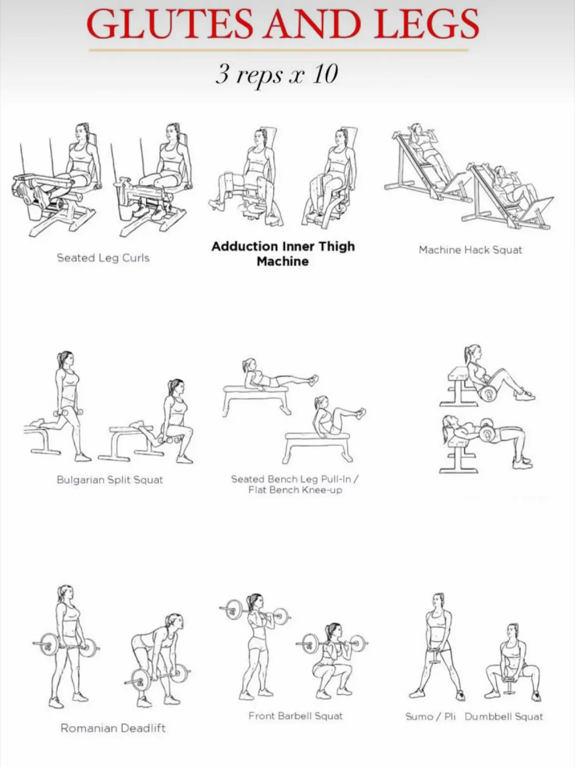 Full leg workout swipe left🔥 Reps & Sets 👇🏾 Leg extensions 12 x