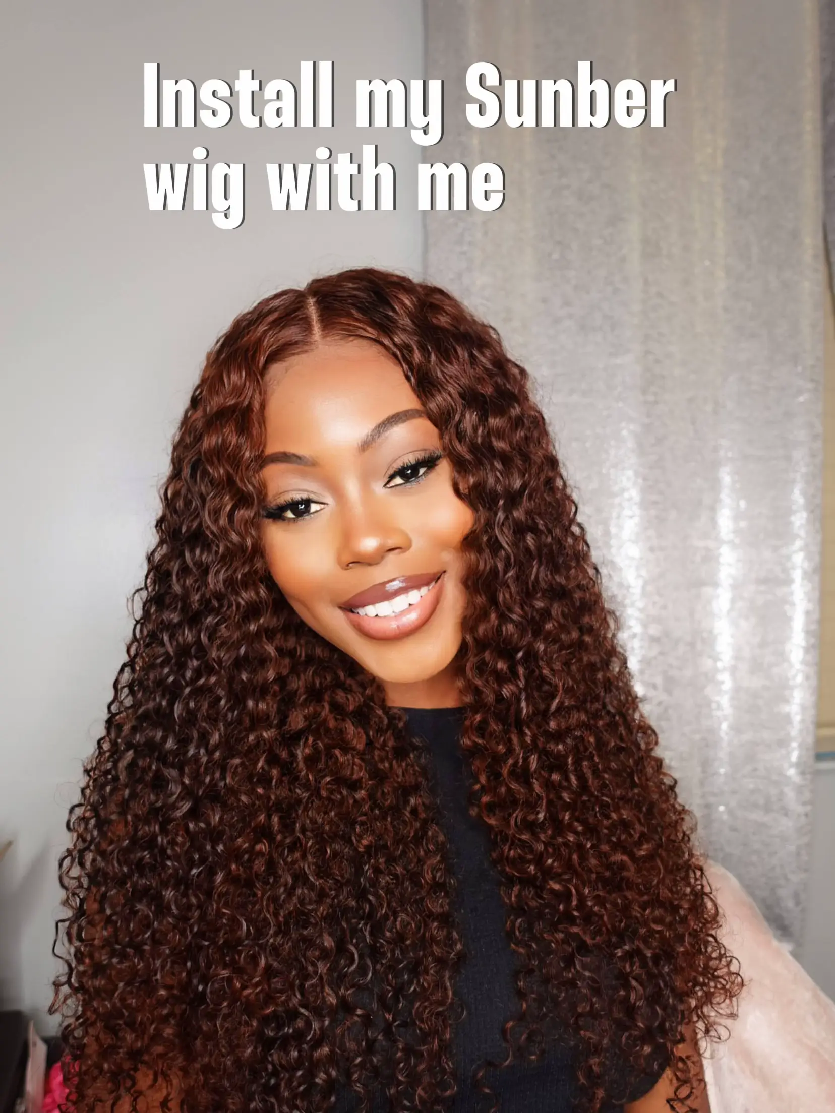 Install my Sunber wig with me ✨, Video published by Debbie Peaches