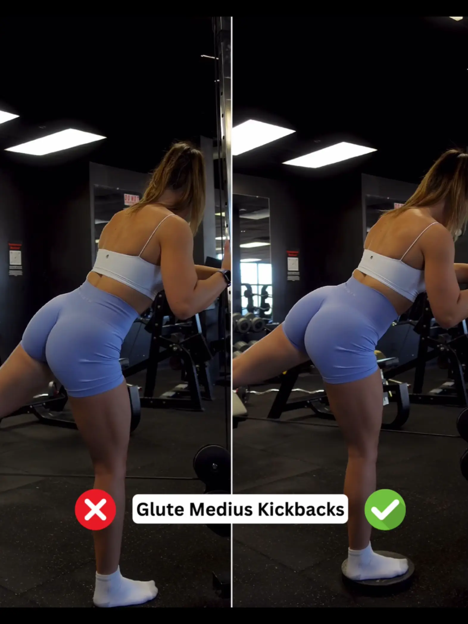 FIX YOUR FORM glute medius kickbacks Gallery posted by Kylie B Lemon8