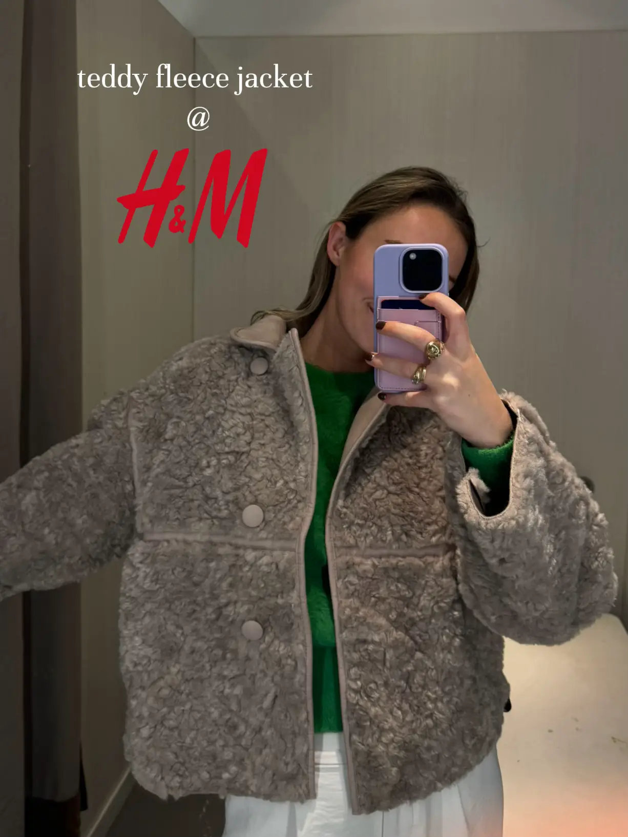 H&M Teddy Fleece Coat