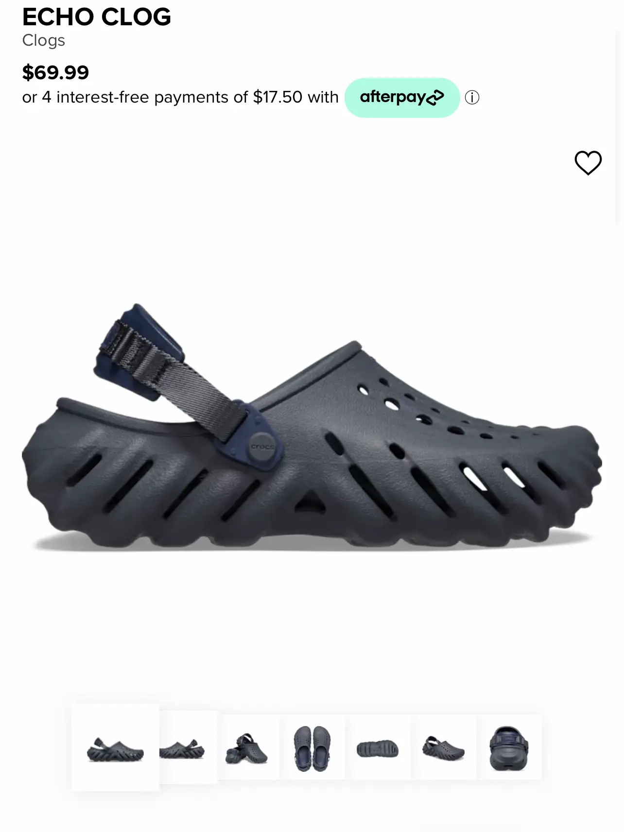 Crocs afterpay online