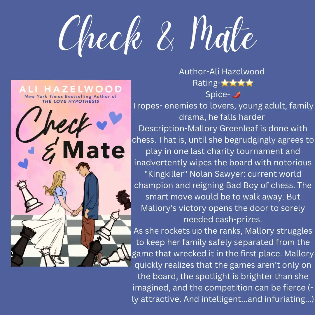 Check and Mate Book Review ✨✨