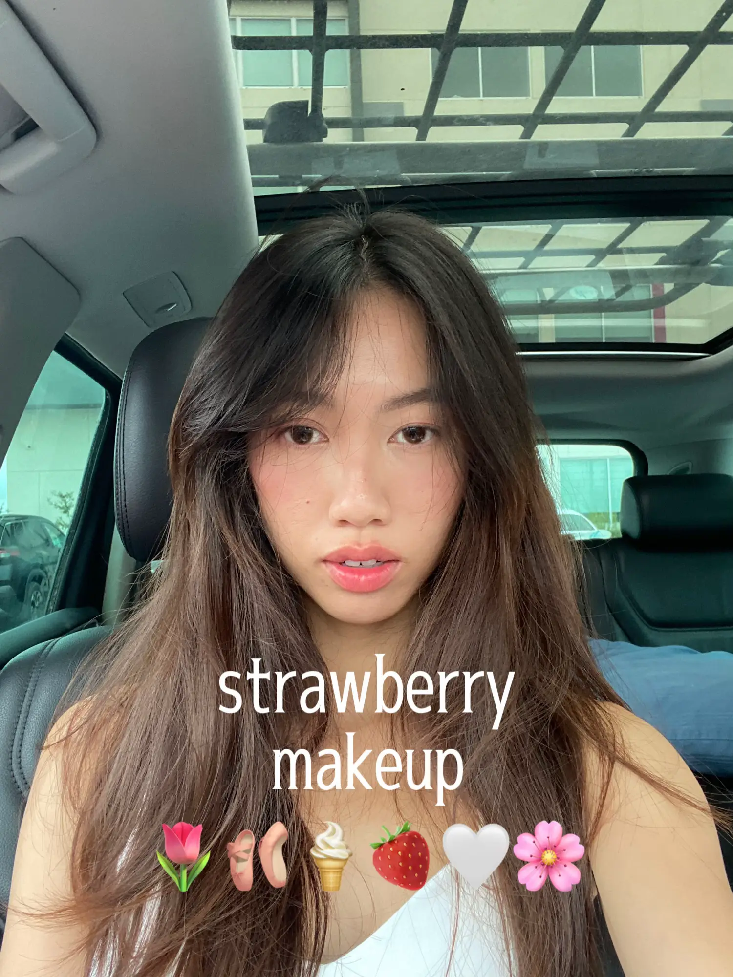 Strawberry Makeup Look: Tiktok Tutorial - u0p0sco