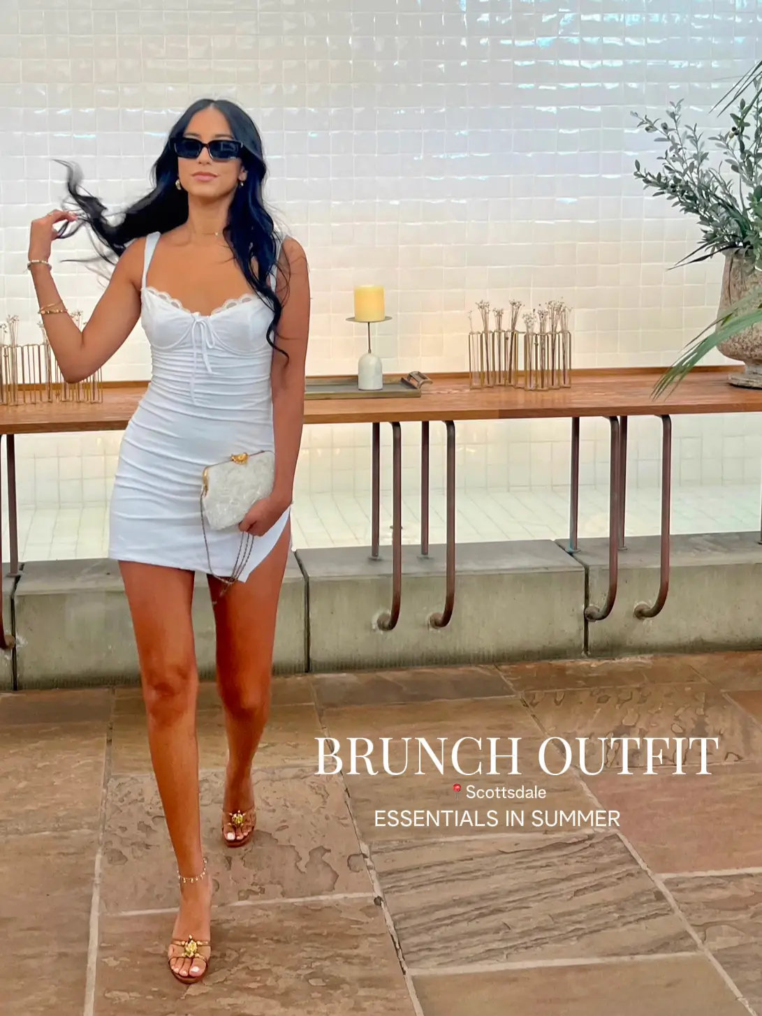 Vacation outfit of the day, what I wore to brunch Scottsdale during my