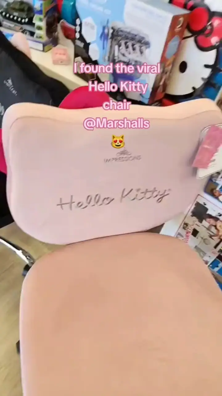 So many Hello Kitty x Impressions vanity chairs in one store Found @T., Hello Kitty Vanity Chair