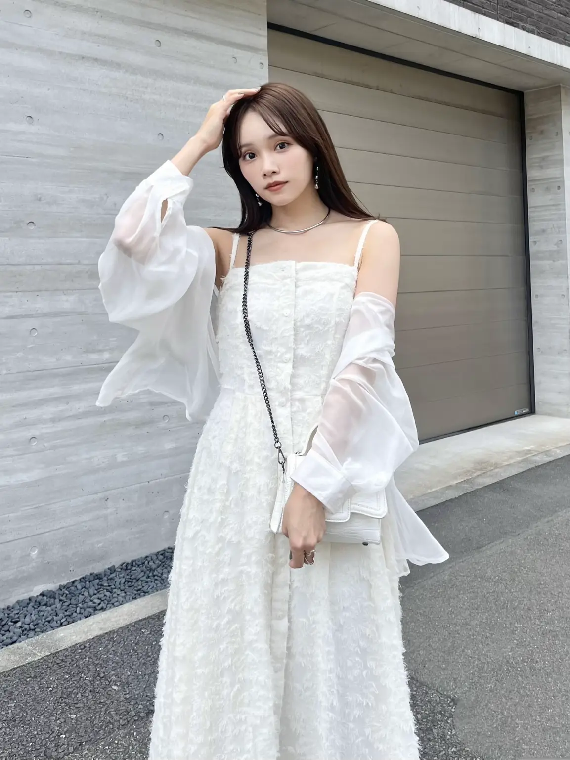 春のデートに❤️レースフリルミニトップスホワイトシャツ✨女子会