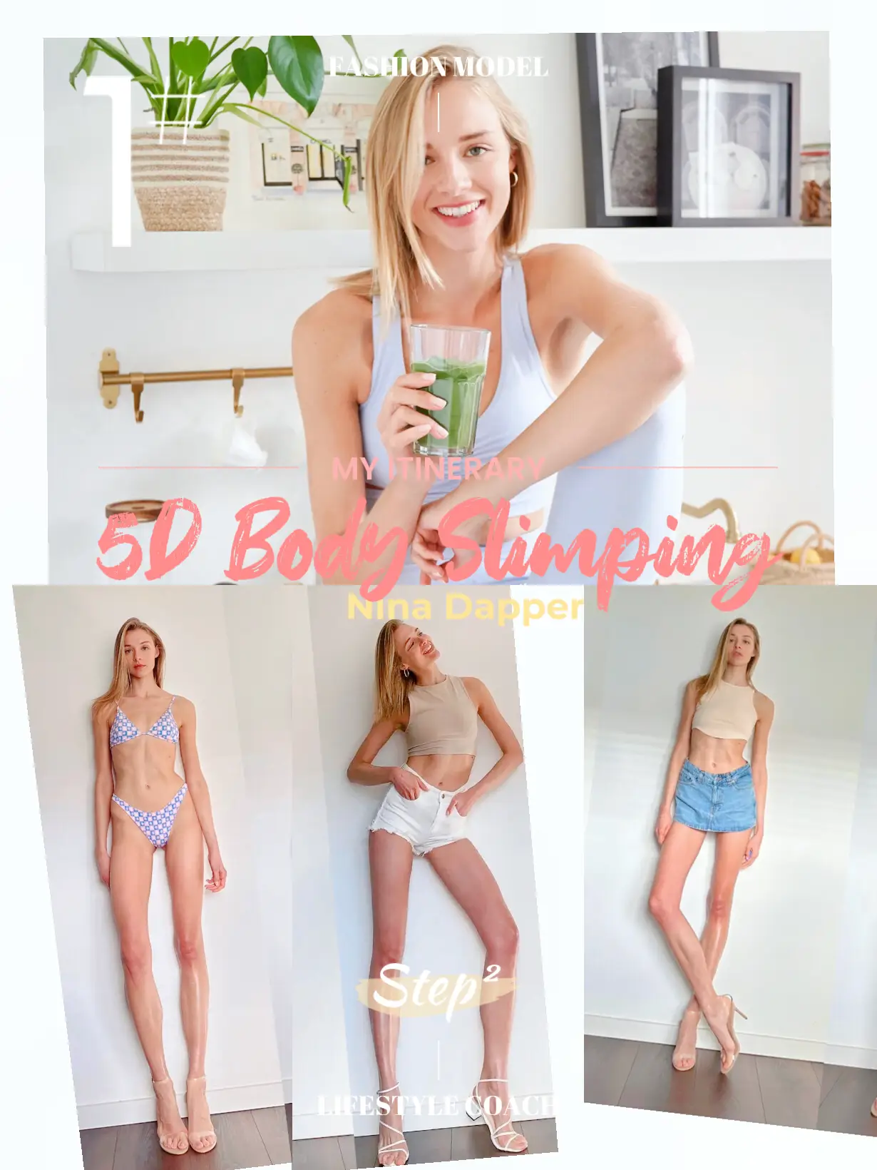 Slim Full Body Workout on Floor 10 Minutes / Nina Dapper 