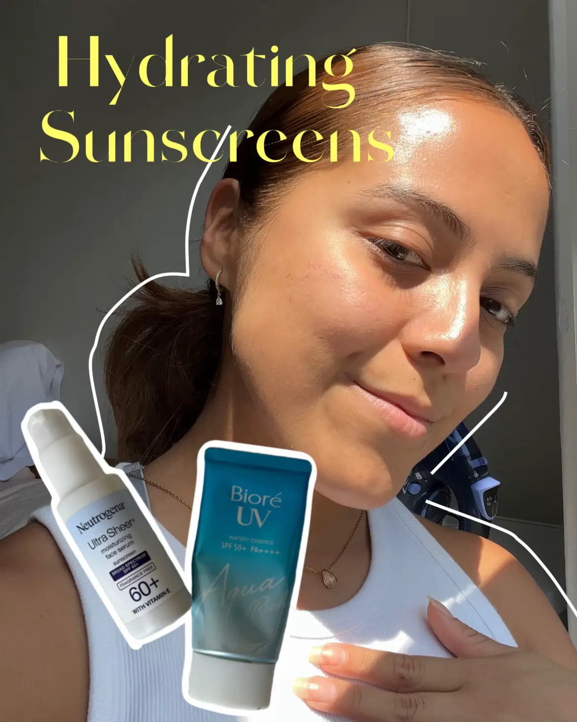 Ultra Sheer Sunscreen Lotion Moisturizing Face Serum Spf 50+