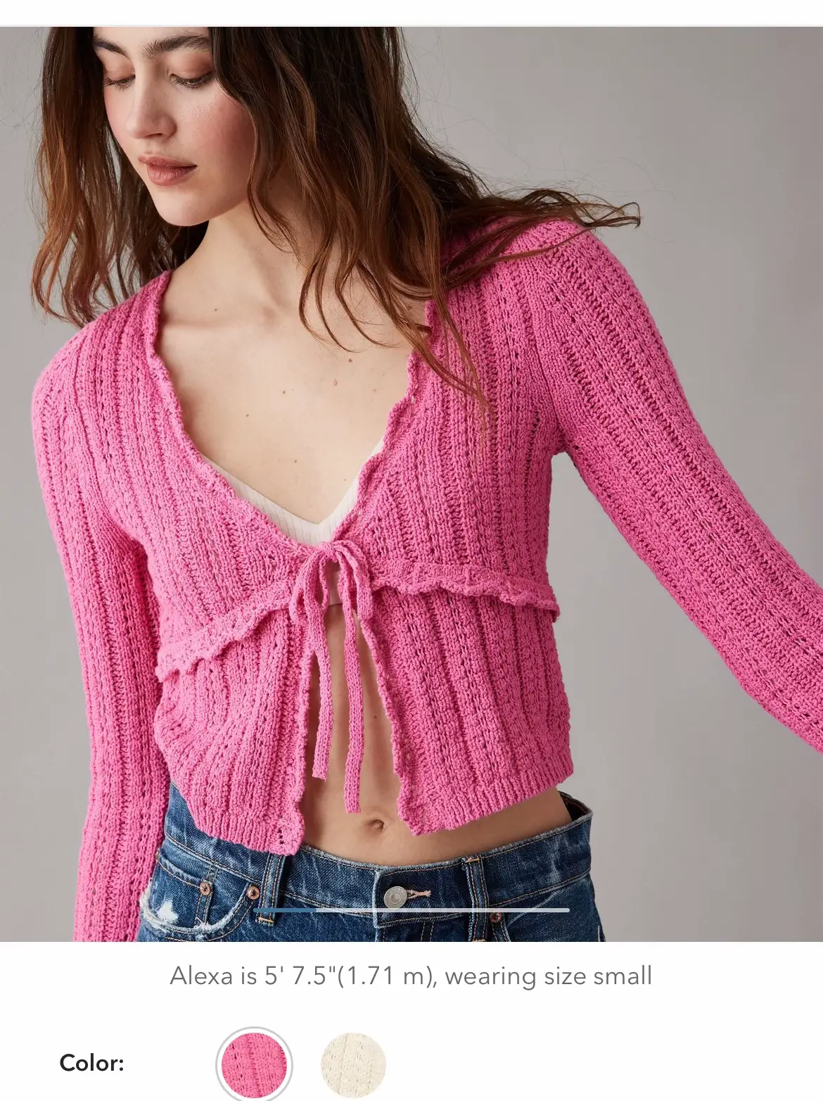 Women's Slouchy Button-front Cardigan - Wild Fable™ Vibrant Pink