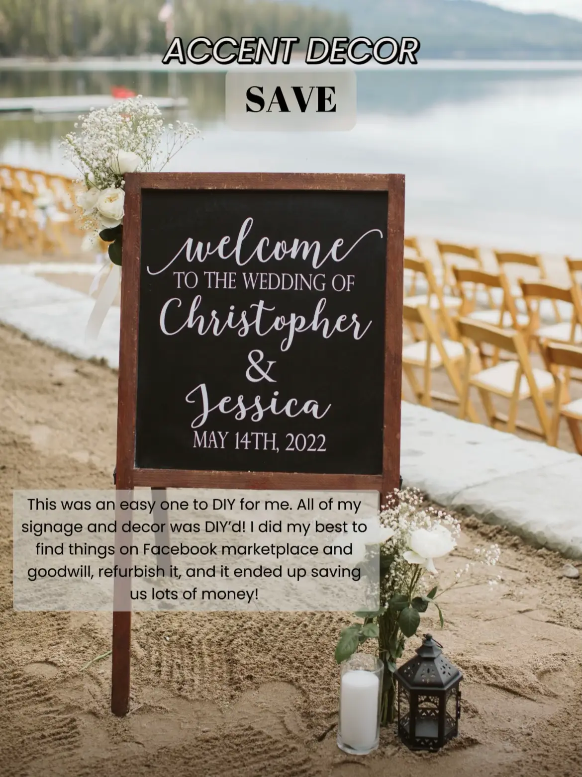 DIY Wedding Welcome Sign (so easy!) 